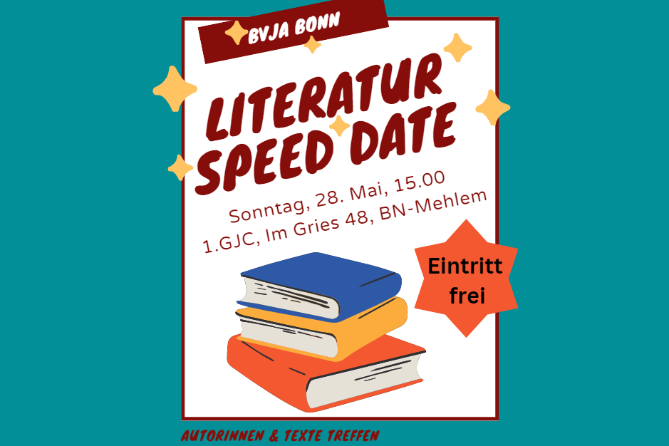 Date deine Autorin (m/w/d)! - Bonn eröffnet die Speeddating-Lesereihe des BVjA